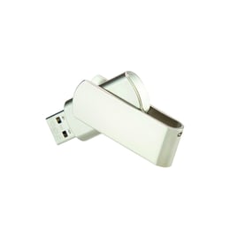 USB флаш памет Premium, USB 2.0, 16 GB, метална, сребриста