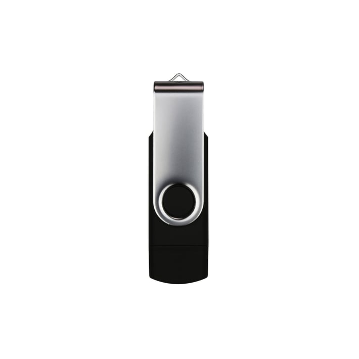 USB флаш памет Swivel, USB 3.0, 16 GB, Type-C OTG, черна