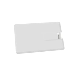 USB флаш памет Credit Card, USB 2.0, 32 GB, без лого, бяла