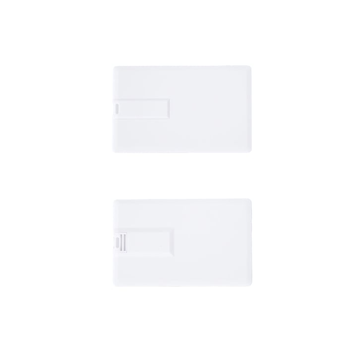 USB флаш памет Credit Card, USB 2.0, 32 GB, без лого, бяла