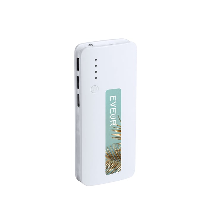 Cool Мобилна батерия Kaprin, с 3 USB порта, 10 000 mAh, бяла