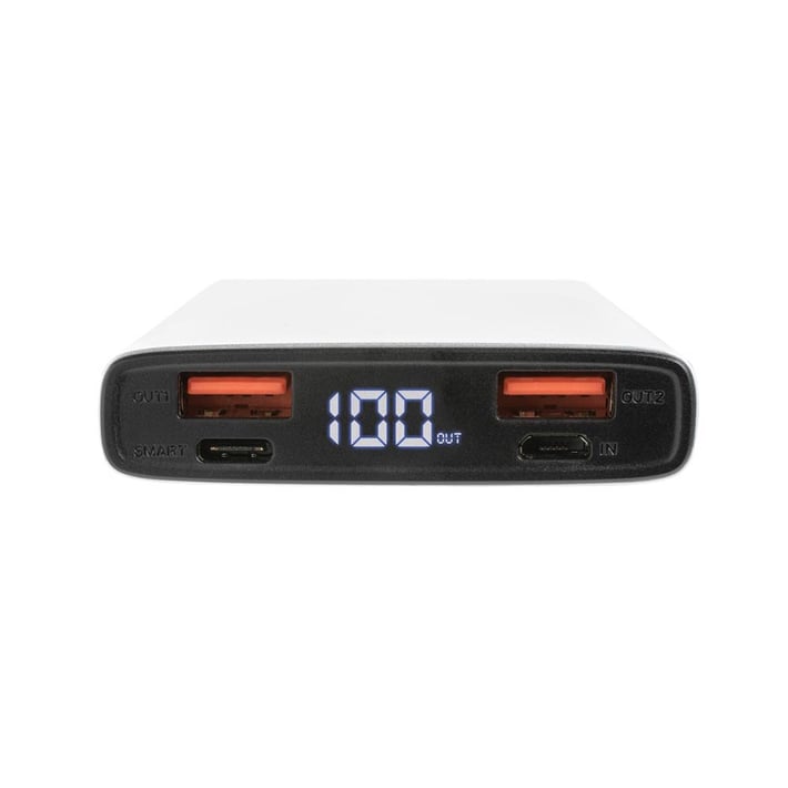 XD Мобилна батерия, 10000 mAh, сребриста