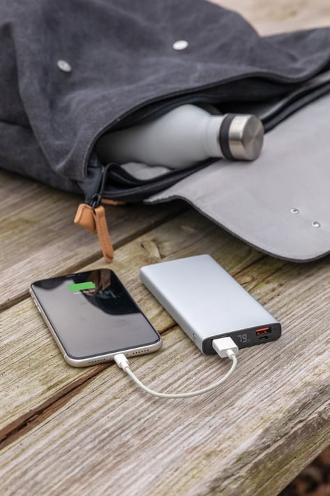 XD Мобилна батерия, 10000 mAh, сребриста