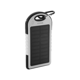 Cool Мобилна батерия Lenard Solar, 4000 mAh, бяло-черна