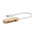 USB Хъб Vina, с 3 USB 2.0 порта, бамбук