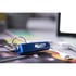 Zaref Кабел 3 в 1 USB, Lightning, micro USB и USB type C, син