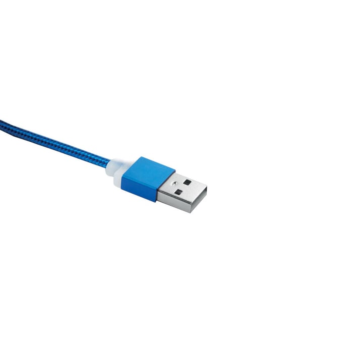 Rizo Кабел за зареждане, USB, Micro USB, USB Type-C, син