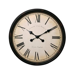 Splendid Стенен часовник Vintage, диаметър 50 cm, кафяв