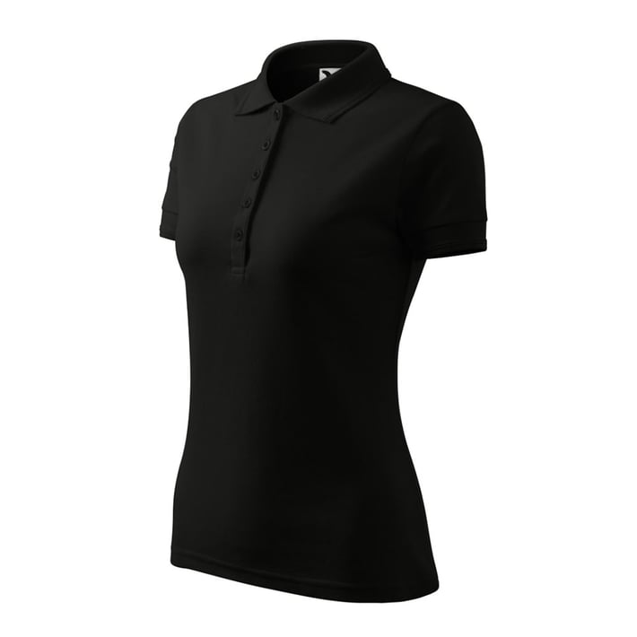 Malfini Дамска тениска Polo 210, размер ХХХL, черна