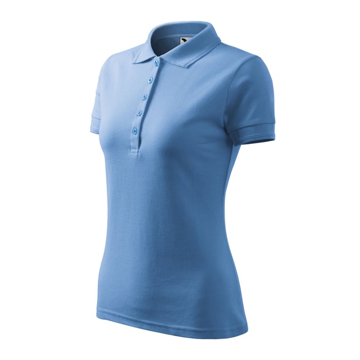 Malfini Дамска тениска Pique Polo 210, размер XL, небесносиня