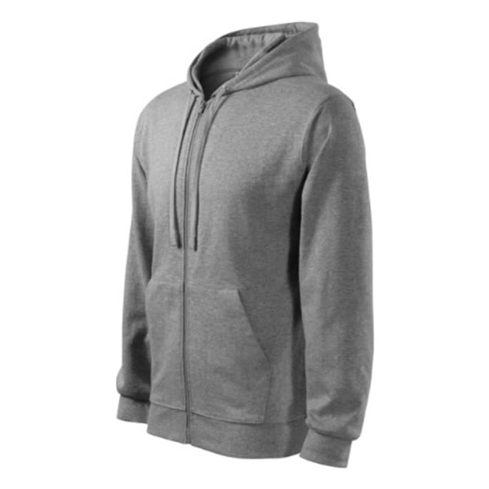 Malfini Мъжки суитшърт Zipper 410, размер XXL, сив