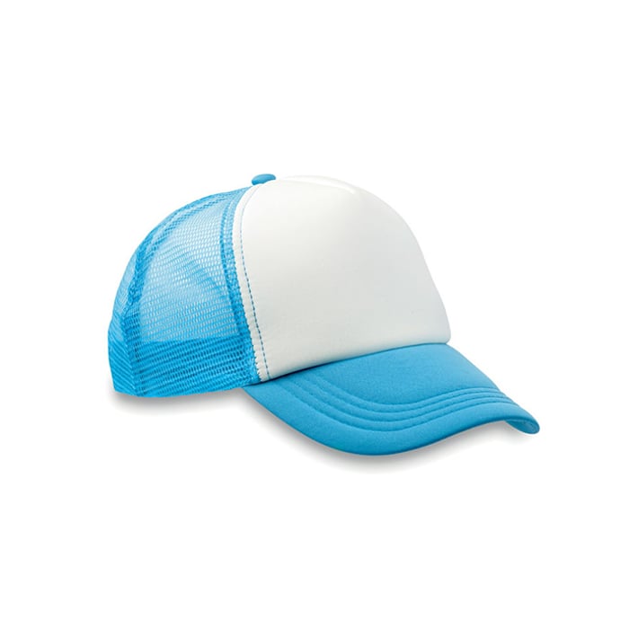 More Than Gifts Бейзболна шапка Trucker Cap, 5-панелна, полиестер, тюркоазена