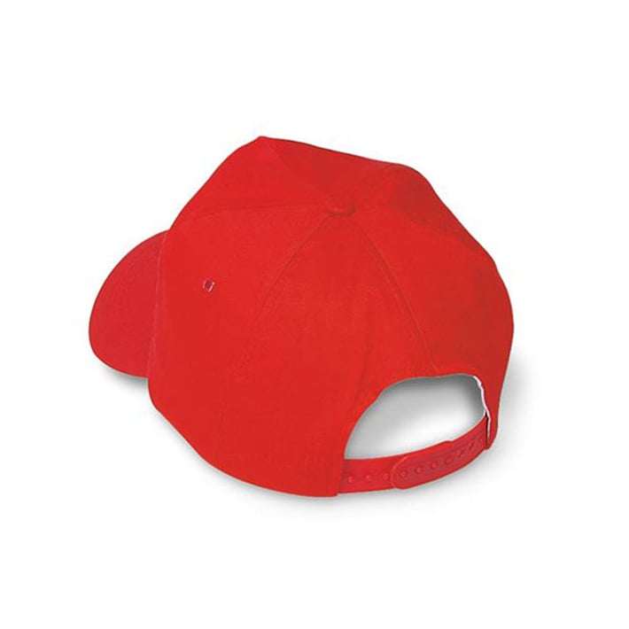 More Than Gifts Бейзболна шапка Glop, 5-панелна, памук, червена