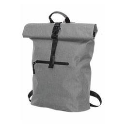 Раница Rolltop, водоустойчива, с джоб, 300D RPET, 40 х 60 cm, сива