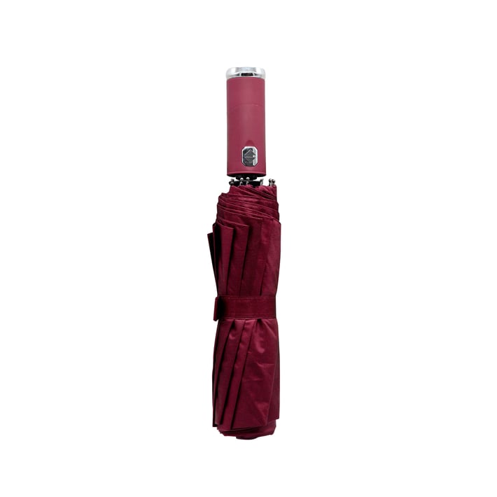 Чадър Flashlight, автоматичен, диаметър 102 cm, дръжка-фенер, червен
