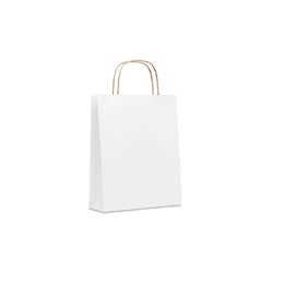 More Than Gifts Хартиена торбичка Paper Tone, размер S, 18 х 8 х 21 cm, бяла