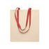 More Than Gifts Торба Zevra, памучна, 140 g/m2, натурална, с червени дръжки