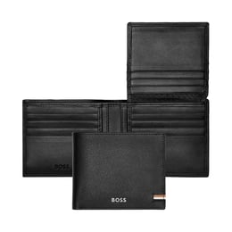 Hugo Boss Портфейл Iconic, с капак, черен