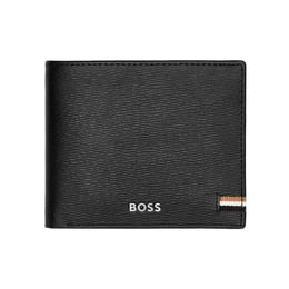 Hugo Boss Портфейл Iconic, с капак и отделение за монети, черен