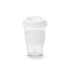 Чаша за пътуване Barty, стъклена, 330 ml, бяла