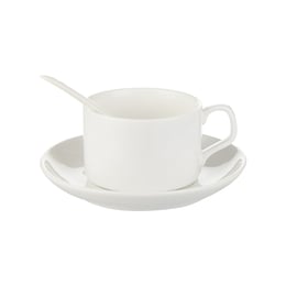 BESTSUB Чаша за кафе, с чинийка и лъжичка, 150 ml