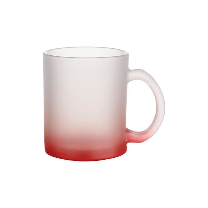 BESTSUB Чаша за сублимация Frosted, червена, 330ml