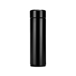 Термос Smarty, метален, двустенен, с индикатор, 500 ml, черен
