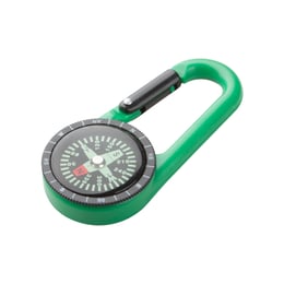 Cool Ключодържател-карабинер Clark, с компас, зелен