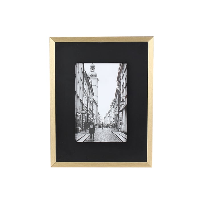 Splendid Рамка за снимка Turin, MDF, 18 х 23 cm, черно-златиста