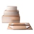Office 1 Кутия Natural, с магнитно затваряне, сгъваема, 20 х 18 х 8 cm, златиста