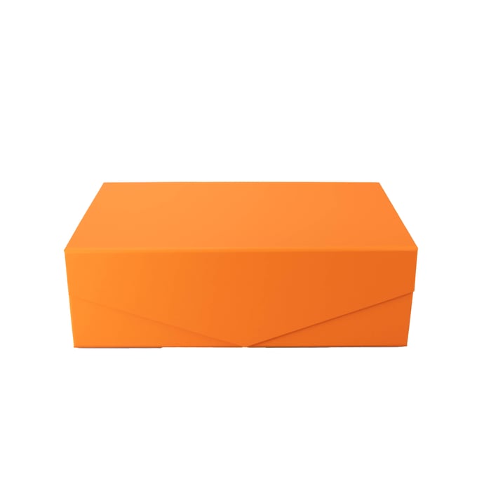Office 1 Кутия Matt, с магнитно затваряне, сгъваема, 23 х 15 х 10 cm, оранжева