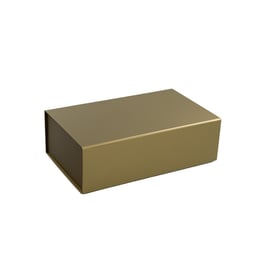 Office 1 Кутия Colorful, с магнитно затваряне, сгъваема, 35 х 20.5 х 11.3 cm, златиста