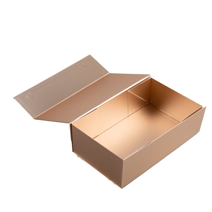 Office 1 Кутия Colorful, с магнитно затваряне, сгъваема, 35 х 20.5 х 11.3 cm, пепел от рози