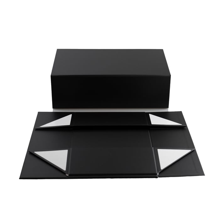 Office 1 Кутия Colorful, с магнитно затваряне, сгъваема, 35 х 20.5 х 11.3 cm, черна