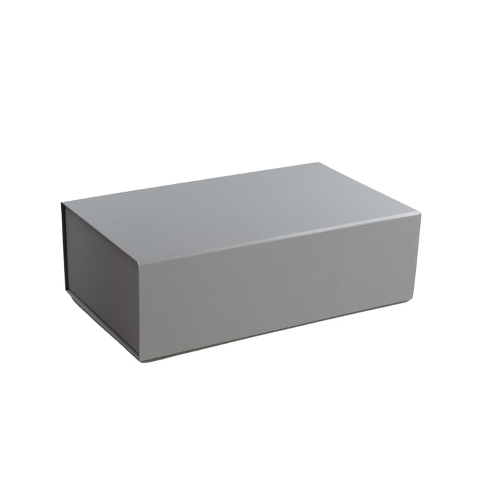 Office 1 Кутия Colorful, с магнитно затваряне, сгъваема, 35 х 20.5 х 11.3 cm, сива