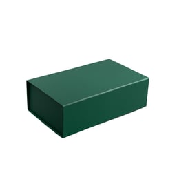 Office 1 Кутия Colorful, с магнитно затваряне, сгъваема, 35 х 20.5 х 11.3 cm, тъмнозелена