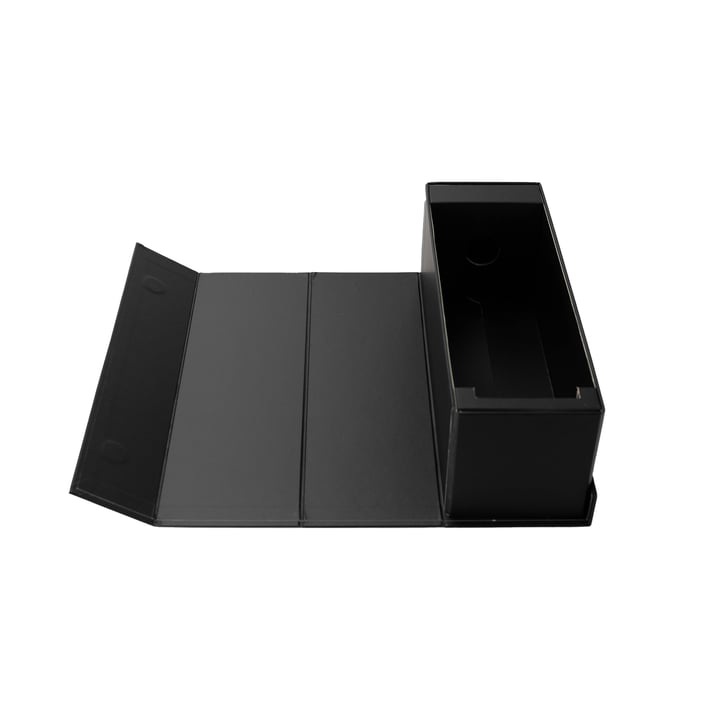 Office 1 Кутия Wine, с магнитно затваряне, сгъваема, 33 х 11 х 10.8 cm, дънно лепена, черна