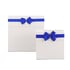 Office 1 Кутия Pearl, сгъваема, 32 х 32 х 10 cm, бяло-синя