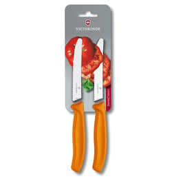 Victorinox Комплект ножове, за домати и колбаси, оранжеви, 2 броя
