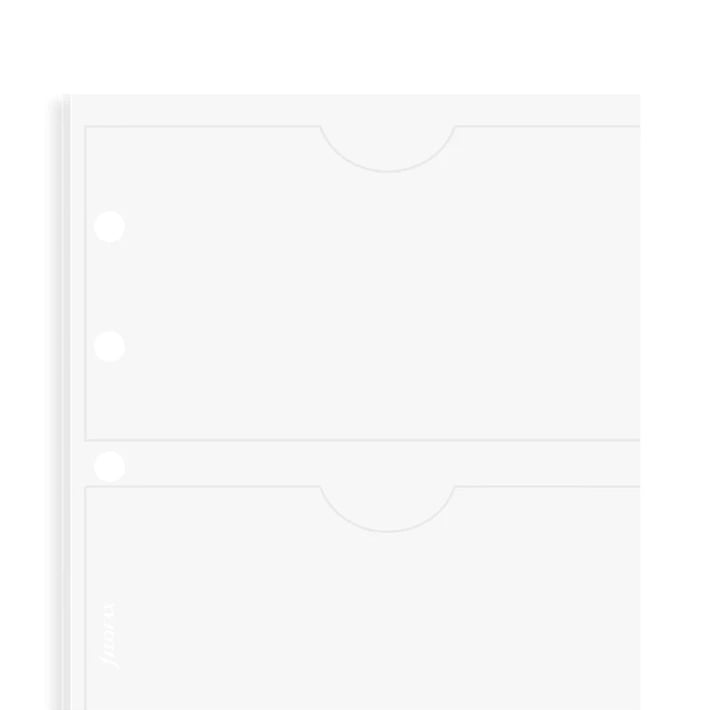 Filofax Джоб за визитки Personal, двустранен, прозрачен