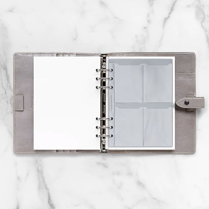Filofax Джоб за карти и визитки, A5, двустранен, прозрачен
