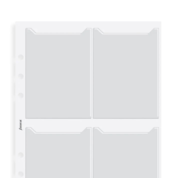 Filofax Джоб за карти и визитки, A5, двустранен, прозрачен