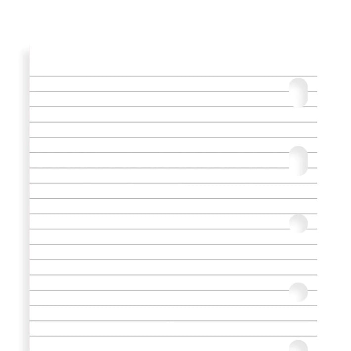 Filofax Допълнителни листове за органайзер Pocket, бели