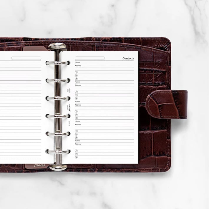 Filofax Пълнител за органайзер Pocket, за контакти