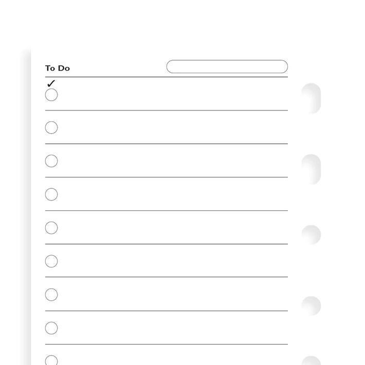 Filofax Пълнител за органайзер Pocket To Do