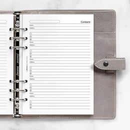 Filofax Пълнител за органайзер, A5, за имена, адреси и телефони