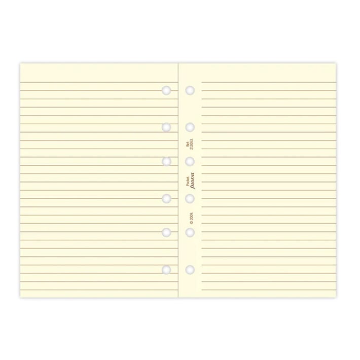 Filofax Пълнител за органайзер Cotton Cream Pocket, на редове