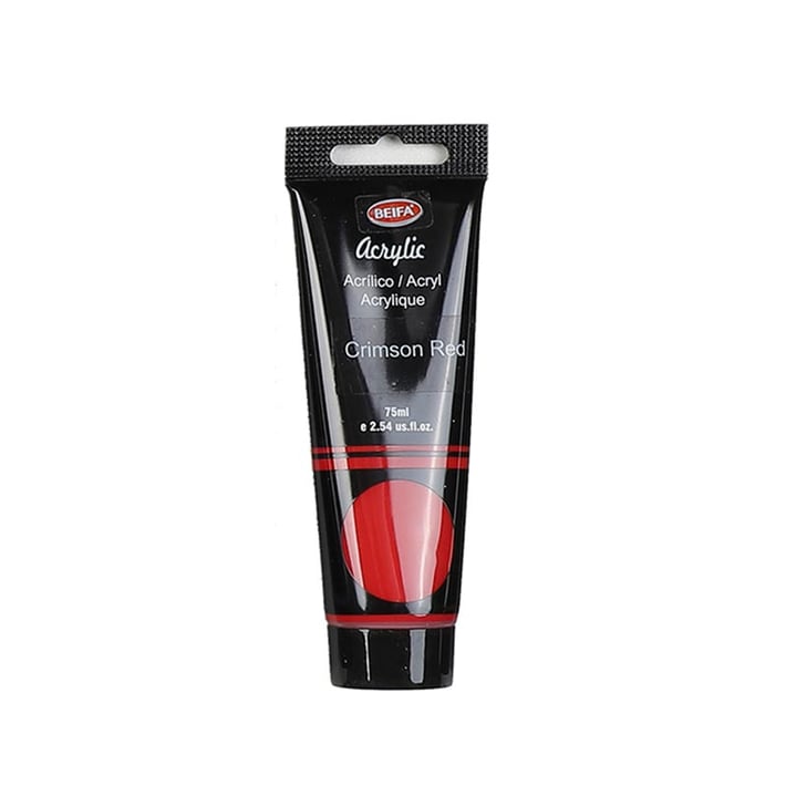 Beifa Акрилна боя, в тубичка, 75 ml, цвят диня