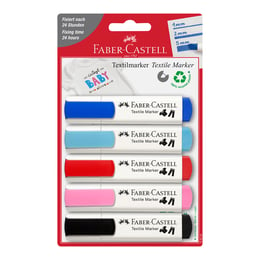 Faber-Castell Маркер за текстил ''Парти'', 5 цвята