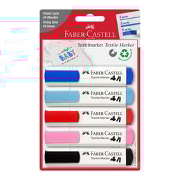 Faber-Castell Маркер за текстил ''Парти'', 5 цвята